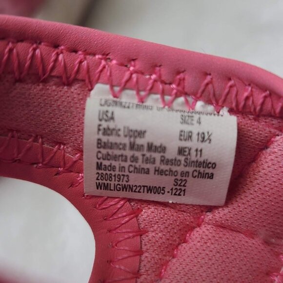 Wonder Nation Toddler Pink Striped Open Toe Sandals Adjustable Straps Size 4 - Picture 2 of 7